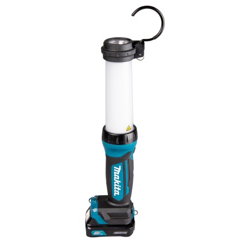 Lampe LED tubulaire Makita DEBML104 - 12Vmax, 340 lx, 3 modes d'éclairage, connexion USB