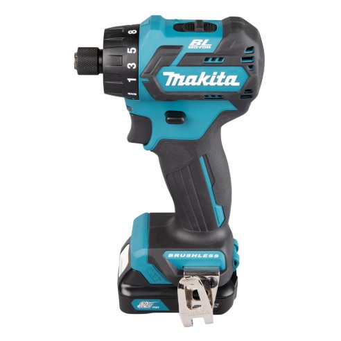 Perceuse Visseuse 12V Makita DF032DSAE - Moteur sans balais, 35 Nm, lumière LED, 2 batteries 2,0Ah