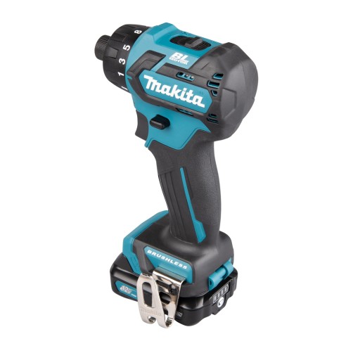 Perceuse Visseuse 12V Makita DF032DSAE - Moteur sans balais, 35 Nm, lumière LED, 2 batteries 2,0Ah