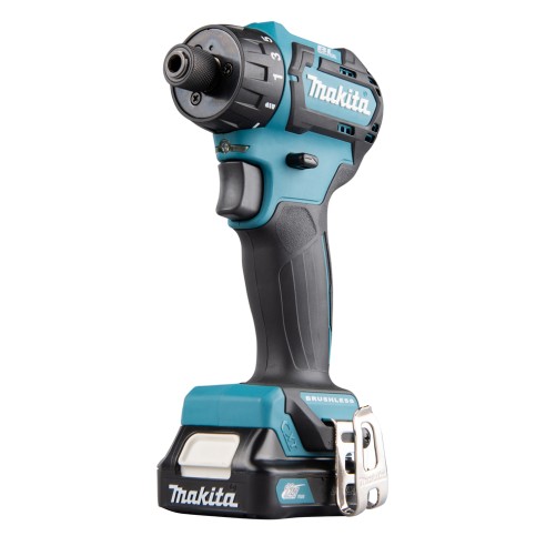 Perceuse Visseuse 12V Makita DF032DSAE - Moteur sans balais, 35 Nm, lumière LED, 2 batteries 2,0Ah
