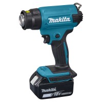 Décapeur électrique Makita DHG180RT1J - 18V, 550 °C, 200 L/min, avec lumière LED et Coffret Makpac