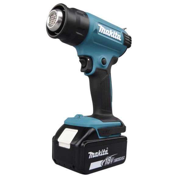 Décapeur électrique Makita DHG180RT1J - 18V, 550 °C, 200 L/min, avec lumière LED et Coffret Makpac