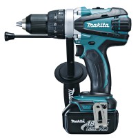 Perceuse Visseuse combinée Makita DHP458RTJ 18V - 91 Nm - 2 vitesses - 2 batteries 5,0Ah