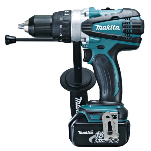 Perceuse Visseuse combinée Makita DHP458RTJ 18V - 91 Nm - 2 vitesses - 2 batteries 5,0Ah