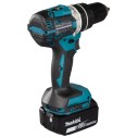 Perceuse combinée Makita DHP484RTJ - 18V, 54 Nm, moteur sans balais, 2 vitesses, lumière LED