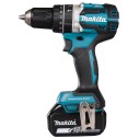 Perceuse combinée Makita DHP484RTJ - 18V, 54 Nm, moteur sans balais, 2 vitesses, lumière LED