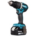 Perceuse combinée Makita DHP484RTJ - 18V, 54 Nm, moteur sans balais, 2 vitesses, lumière LED