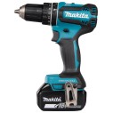 Perceuse combinée Makita DHP485RTJ - 18V, 50 Nm, moteur sans balais, 2 batteries de 5,0Ah