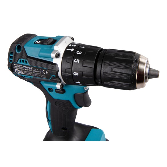 Perceuse combinée Makita DHP487RAJ 18V - 40 Nm - Moteur sans balais - Lumière LED intégrée