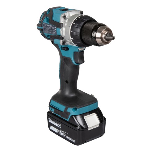 Perceuse Makita DHP489RTJ avec percussion - Moteurs sans balais - Avec deux batteries 18V 5.0Ah - Lumière LED