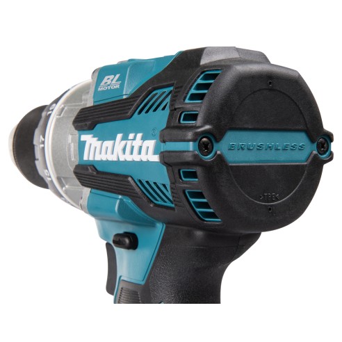 Perceuse Makita DHP489RTJ avec percussion - Moteurs sans balais - Avec deux batteries 18V 5.0Ah - Lumière LED