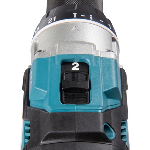 Perceuse Makita DHP489RTJ avec percussion - Moteurs sans balais - Avec deux batteries 18V 5.0Ah - Lumière LED