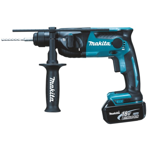 Marteau léger Makita DHR165RTJ 18V - SDS-PLUS, 16 mm, 1,3 J, design compact et lumière LED