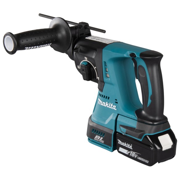 Marteau léger Makita DHR243RTJ - 18V, 2,0 J, 24 mm dans le béton, moteur sans balais
