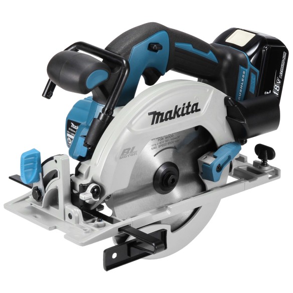 Scie circulaire Makita DHS680RMJ 18V - Compacte, moteur sans balais, profondeur de coupe 57 mm