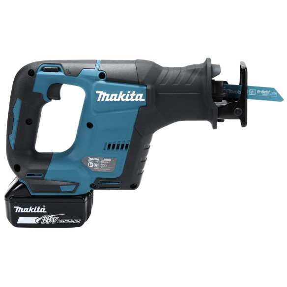 Scie sabre Makita DJR188RTJ 18V - Compacte, sans balais, 3000 SPM, lumière LED incluse
