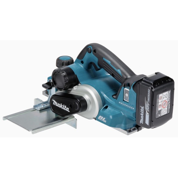 Rabot électrique Makita DKP181RTJ - 18V, 82 mm, moteur BL sans balais, système AWS