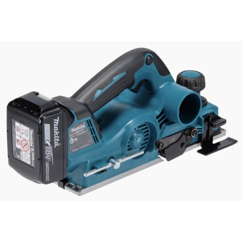 Rabot électrique Makita DKP181RTJ - 18V, 82 mm, moteur BL sans balais, système AWS