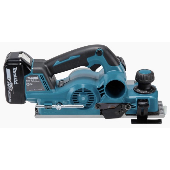 Rabot électrique Makita DKP181RTJ - 18V, 82 mm, moteur BL sans balais, système AWS