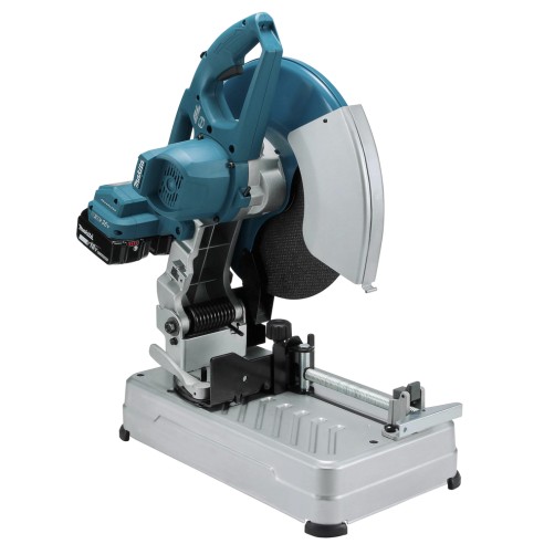 Tronçonneuse Makita DLW140PT2 - 355 mm - 36V (18V x2) - Coupe de métal précise et sécurisée - Moteur sans balais