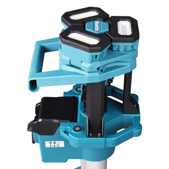 Trépied d'éclairage Makita DML814 - 12 LEDs hauteur réglable, 3000 lumens, IP55