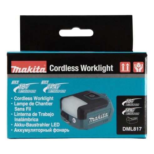 Lampe de travail à batterie Makita DML817 - 14,4V/18V - 3 modes d'éclairage, port USB