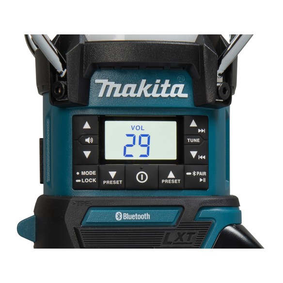 Lampe de camping Makita DMR057 - Lampe multifonction 14,4V/18V, Bluetooth et radio FM