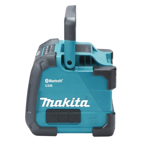 Haut-parleur Bluetooth Makita DMR201 - 12Vmax/18V, IP64, connexion AUX et USB, idéal pour le travail et les loisirs