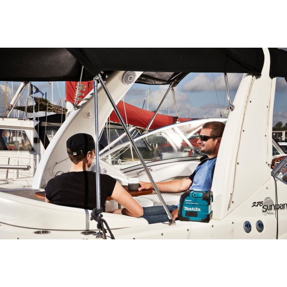 Enceinte Bluetooth Makita DMR203 - IP65, 12Vmax/18V, 35 heures d'autonomie, charge USB