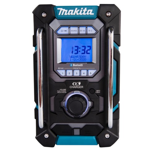 Radio de travail Makita DMR300 - Bluetooth, IP64, chargeur CXT/LXT 12Vmax-18V