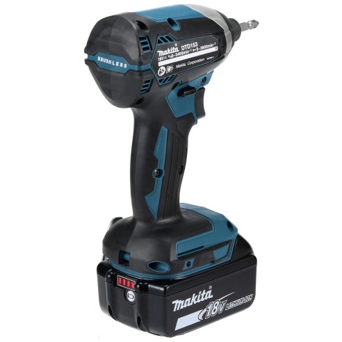 Visseuse à chocs Makita DTD153RTJ - 18V, 170 Nm, moteur sans balais, 2 batteries 5,0Ah