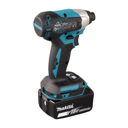 Visseuse à chocs Makita DTD157RTJ - 18V - 140 Nm - Moteur sans balais - Lumière LED