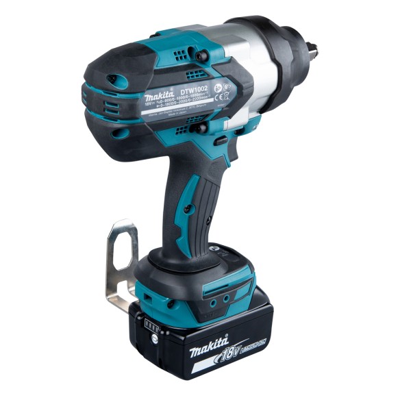 Clé à chocs Makita DTW1002RTJ - 18V, 1200 Nm, moteur sans balais, 2 batteries 5Ah