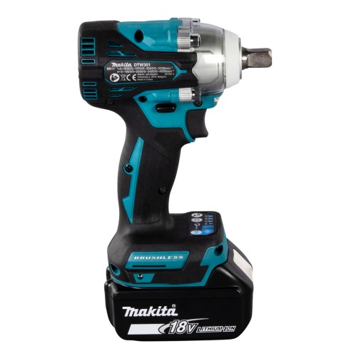 Clé à chocs Makita DTW301RTJ 18V - 330 Nm - Moteur sans balais - 4 vitesses électriques