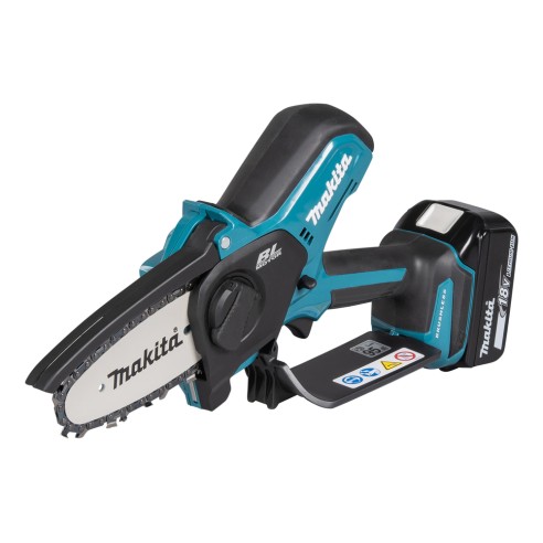 Scie d'élagage Makita DUC101SF 18V - Légère, guide de 10 cm, lubrification automatique, moteur sans balais