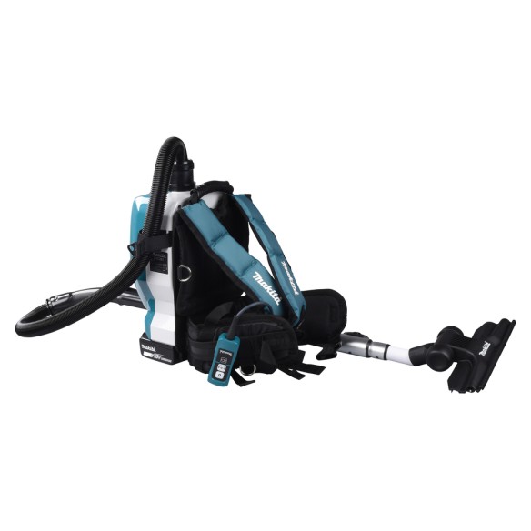 Aspirateur à dos Makita DVC261Z - 36V (18V x2) - Moteur sans balais, filtre HEPA - Sans batterie ni chargeur ni Coffret
