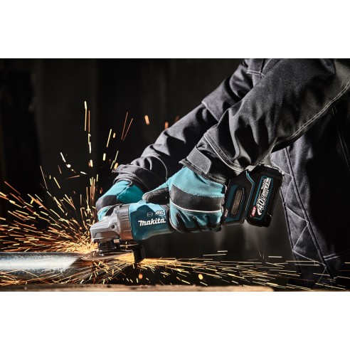 Mini-meuleuse Makita GA005GM201 - 125 mm - 40V - Moteur sans balais, 8500 tr/min, technologie AFT et XPT