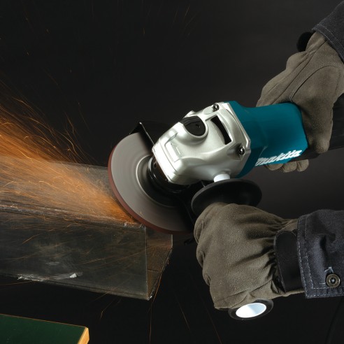 Meuleuse Makita GA5050R - 125 mm - 1 300 W - Démarrage progressif et anti-redémarrage
