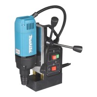 Perceuse magnétique Makita HB350 - 1050 W, perçage dans l'acier 35 mm, base magnétique stable