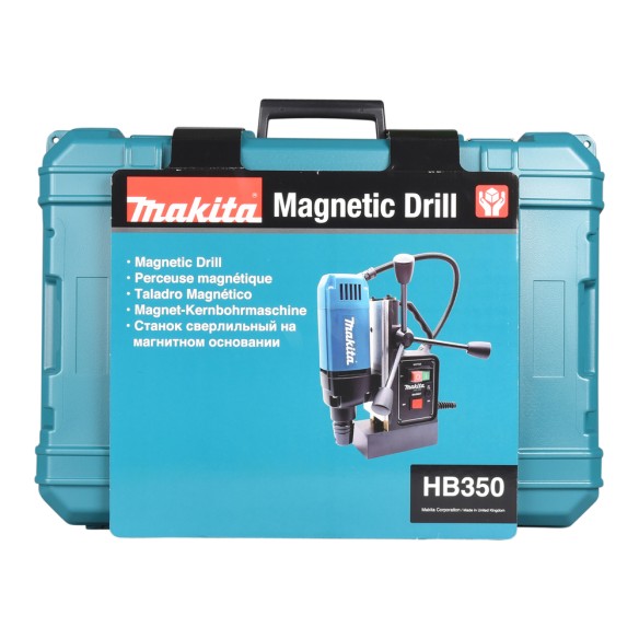 Perceuse magnétique Makita HB350 - 1050 W, perçage dans l'acier 35 mm, base magnétique stable
