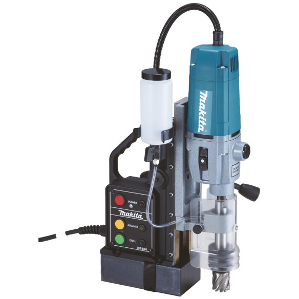 Perceuse magnétique Makita HB500 - 1150 W, perçage dans l'acier jusqu'à 50 mm, base magnétique stable