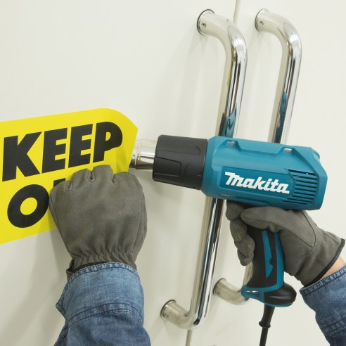 Décapeur Makita HG5030K - 1600 W, 350-500 °C, 2 réglages de chaleur et de débit d'air, Coffret PVC