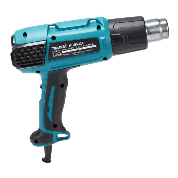 Décapeur Makita HG6531CK 2000 W - Température 50-650 °C, débit 200-550 l/min, Coffret inclus