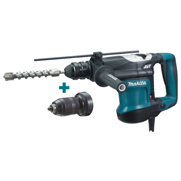 Marteau combiné Makita HR3210FCT - 850 W, 4,9 J, système anti-vibration, porte-outil SDS-PLUS