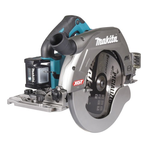 Scie circulaire Makita HS011GT201 40V - Sans fil, moteur sans balais, 3500 tr/min, 260-270 mm