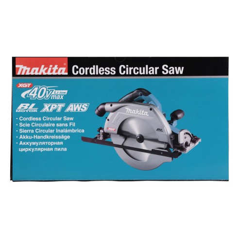 Scie circulaire Makita HS011GT201 40V - Sans fil, moteur sans balais, 3500 tr/min, 260-270 mm