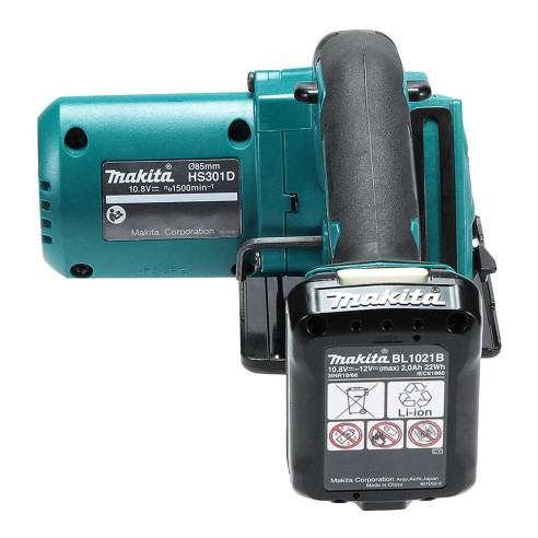 Scie circulaire portable Makita HS301DSAE 12V - 1.500 tr/min - profondeur de coupe 25,5 mm