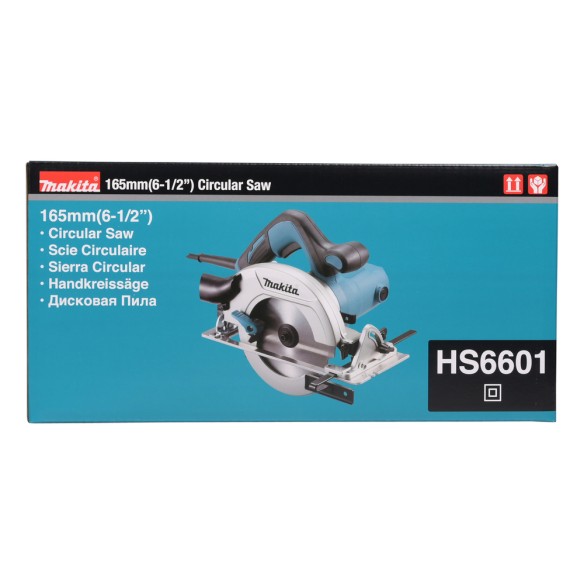Scie circulaire Makita HS6601 - 165 mm - 1.050 W - 5.200 tr/min, profondeur 54 mm