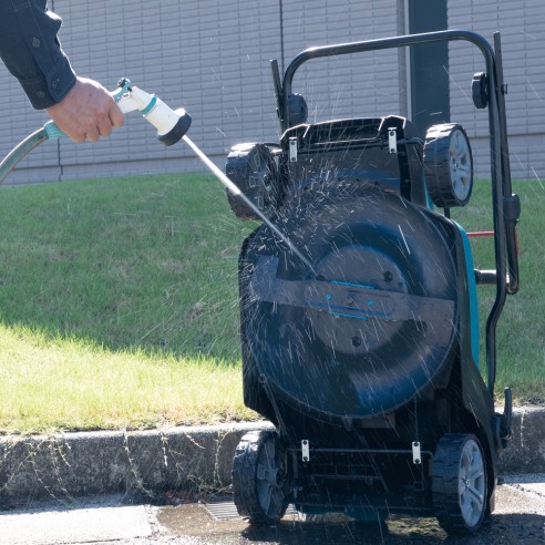 Tondeuse à gazon à batterie Makita LM003G - 40V, 38 cm, moteur BL sans balais, stockage vertical