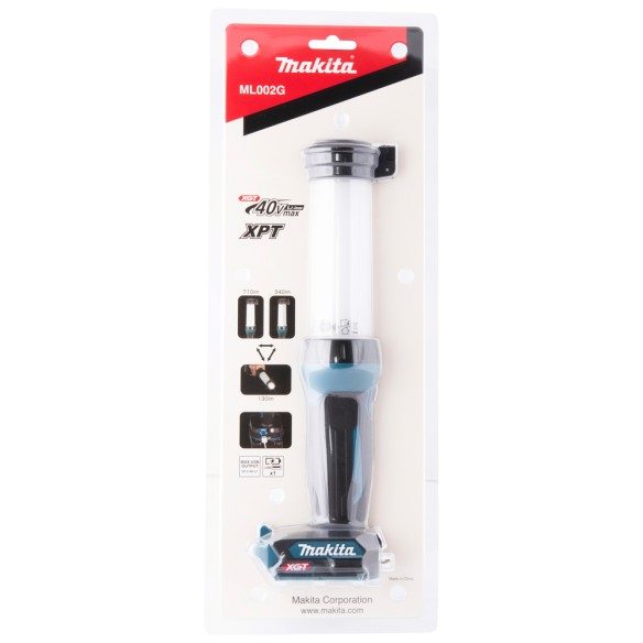 Lampe de travail Makita ML002G - LED 40Vmax, 340-710 lm, compacte et légère